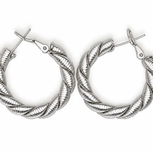 Orecchini Twist in acciaio inossidabile