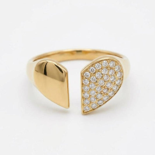 Anello Double Soul acciaio e zirconi