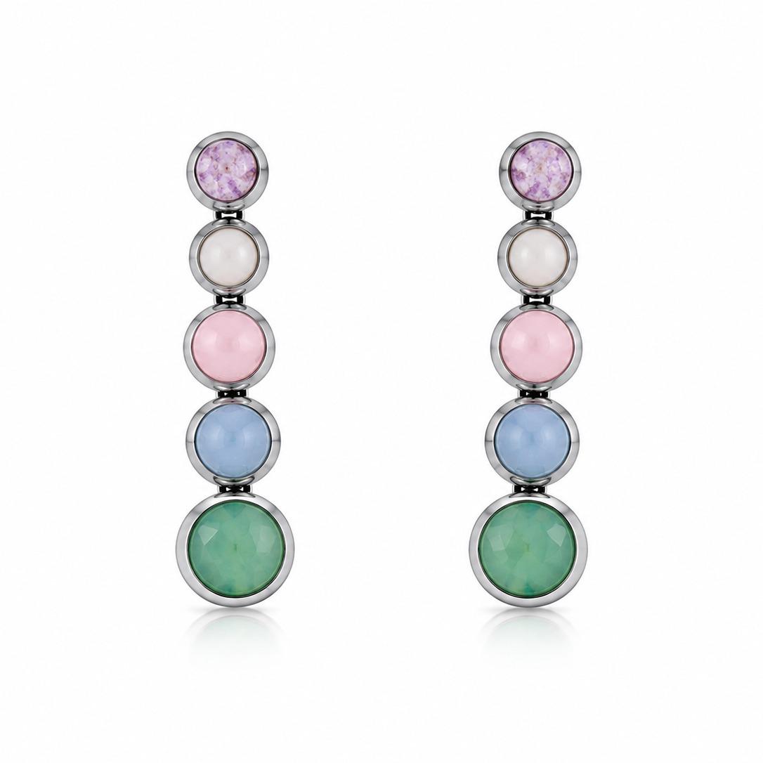 Orecchini Gemma Pastel in acciaio 316L