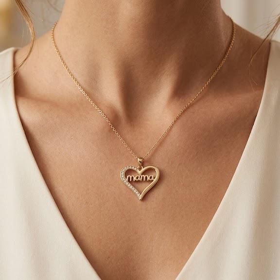 Collana Mama in acciaio