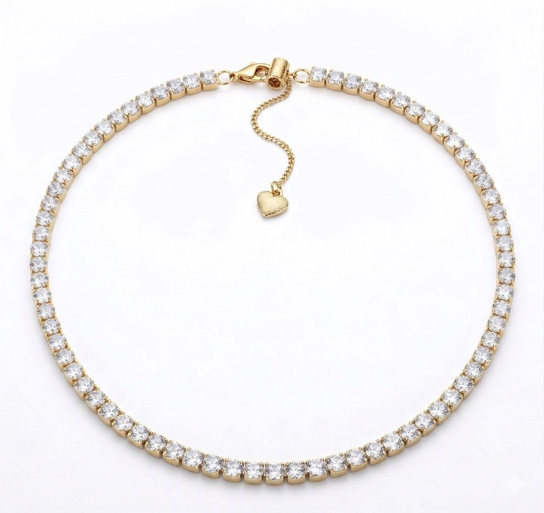 Girocollo Luce Acciaio e strass