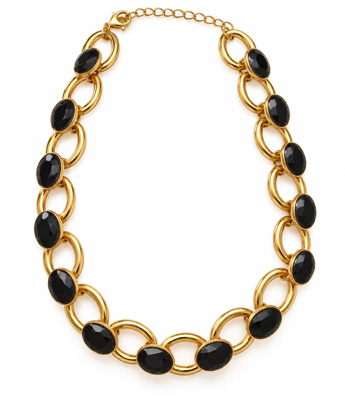 Collana Dea acciaio e pietre accessorize collanees tive