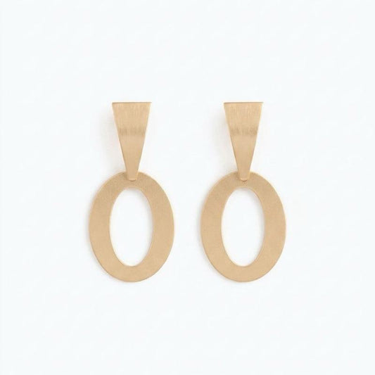 Orecchini Eclipse Collezione Golden in Acciaio con Design Elegante e Moderno per un Look Raffinato