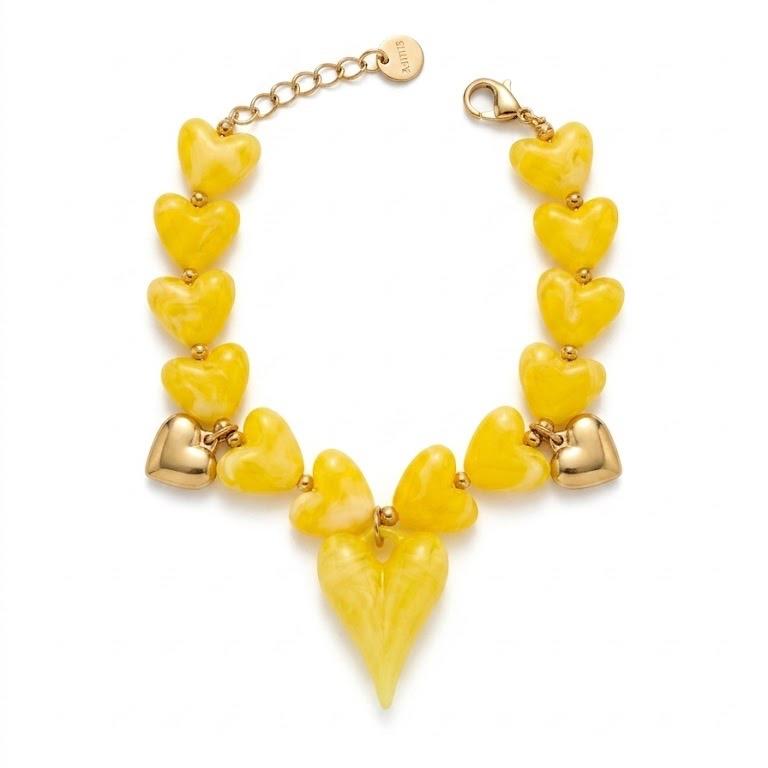 Bracciale Candy Charms acciaio e resina