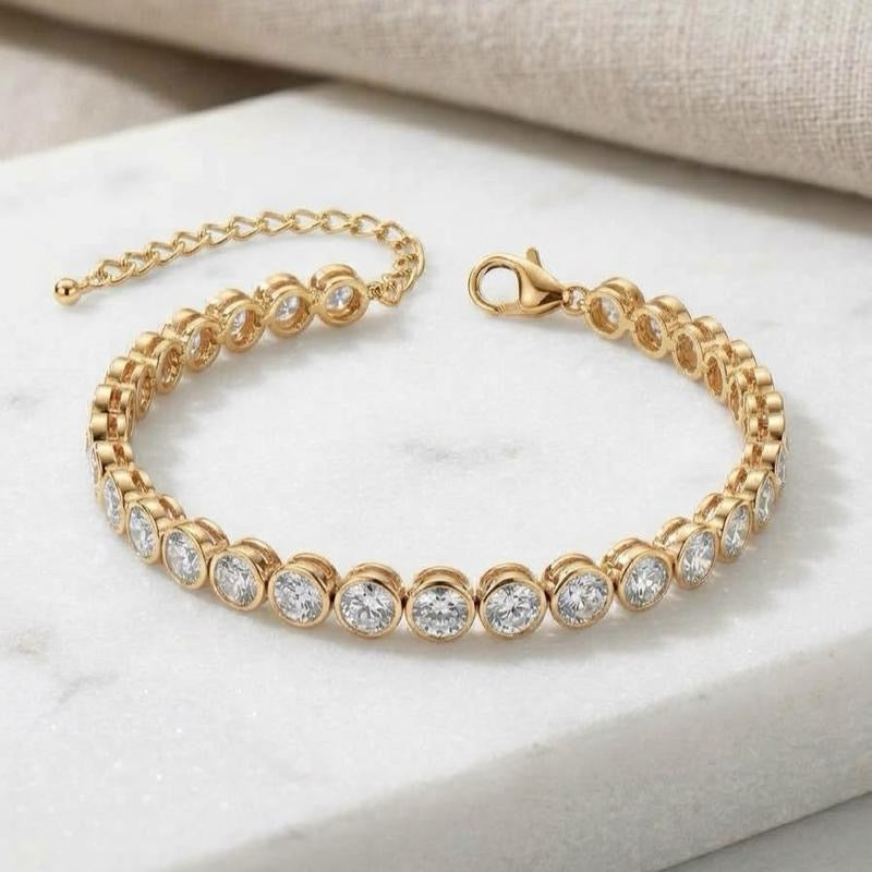 Bracciale Musa acciaio e zirconi