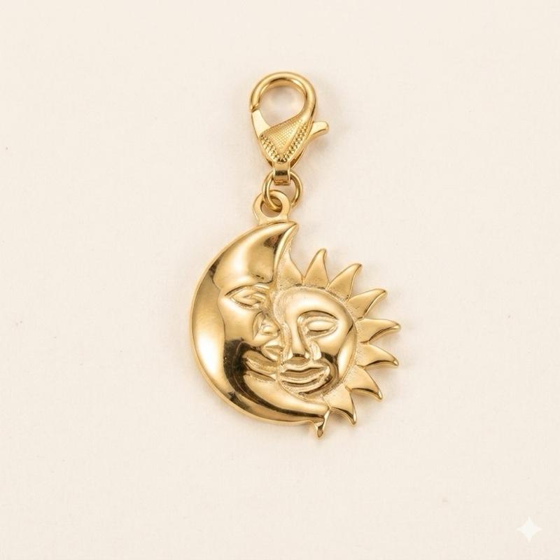 Charms con moschettone in acciaio inossidabile adatte ad ogni tipo di collana o bracciale