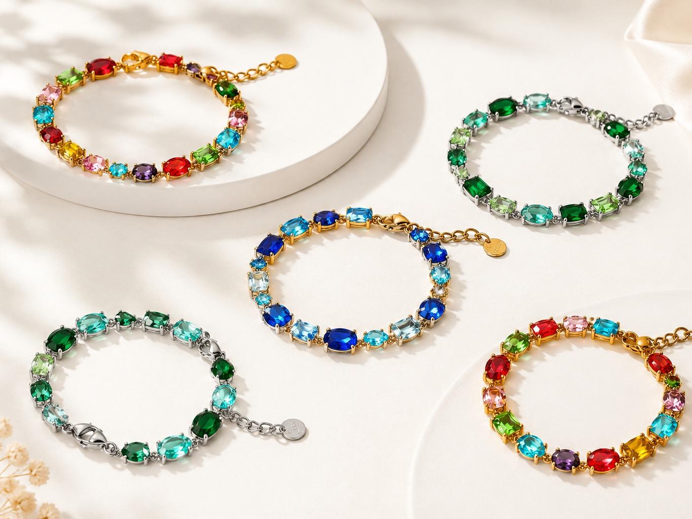 Bracciale Royal in acciaio e Cristalli, elegante e sofisticato