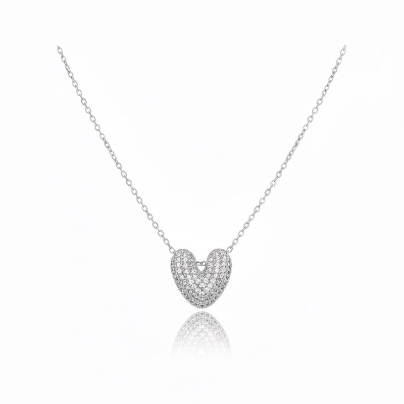 Collana Sugar Acciaio e Zirconi Design Morbido e Audace con Zirconi Purissimi per un Tocco di Dolcezza e Carattere