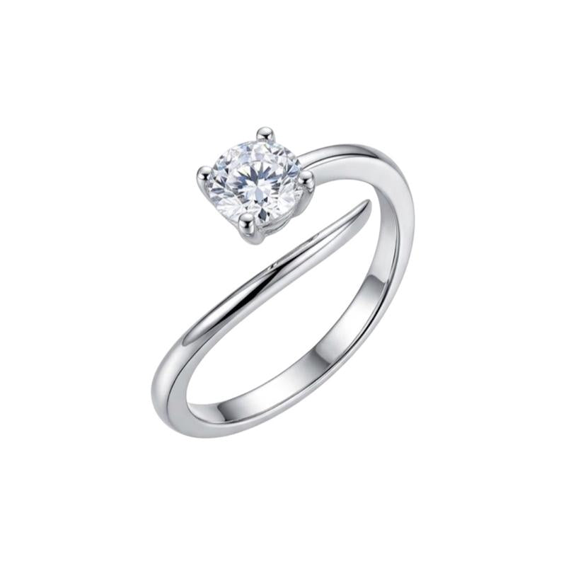 Anello Incanto Argento 925 con Zircone Elegante e Brillante per Occasioni Speciali in Scatola di Lusso