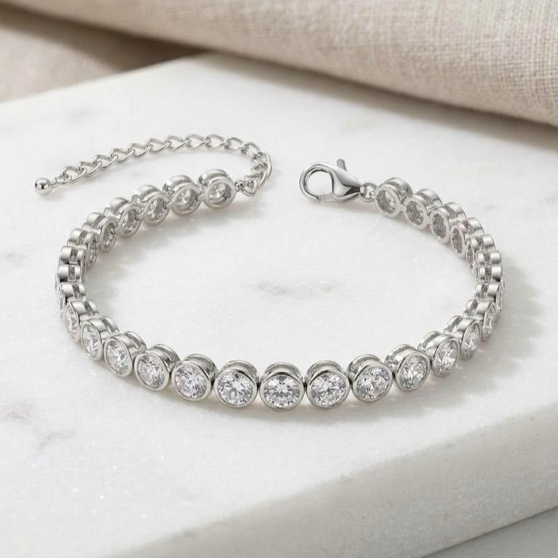 Bracciale Musa acciaio e zirconi