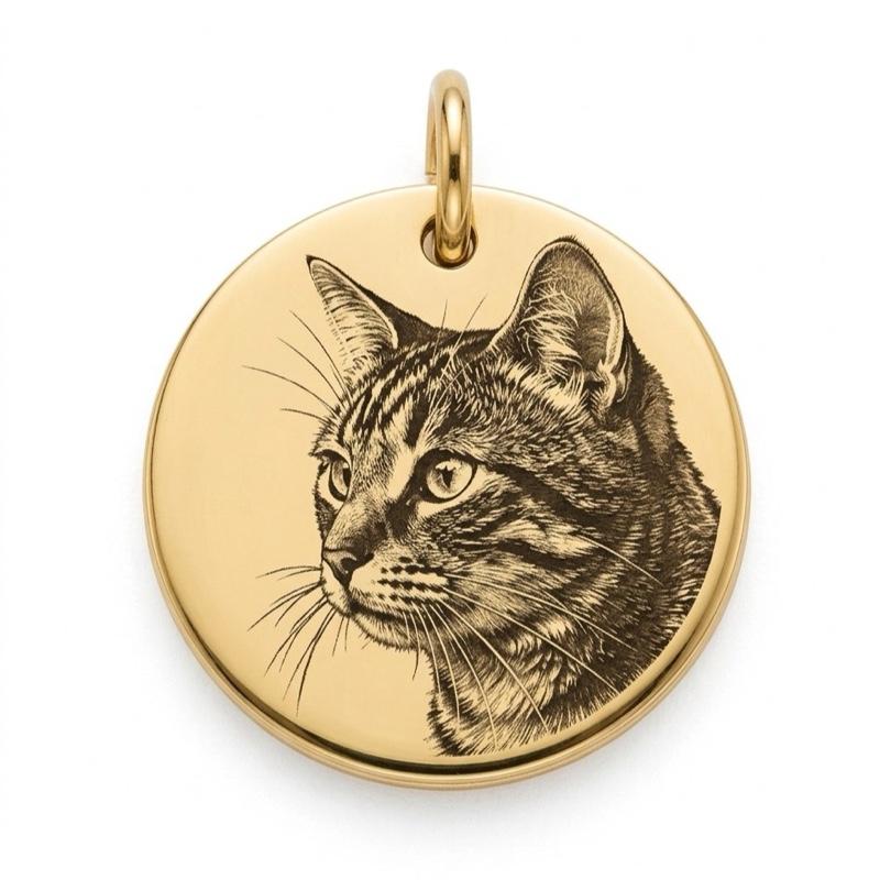 Collana con Targhetta Personalizzata con Foto per Persone e Animali Design Unico e Dettagliato