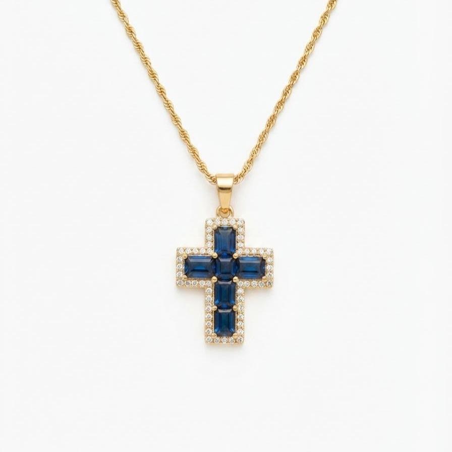 Collana Aura in acciaio e cristalli
