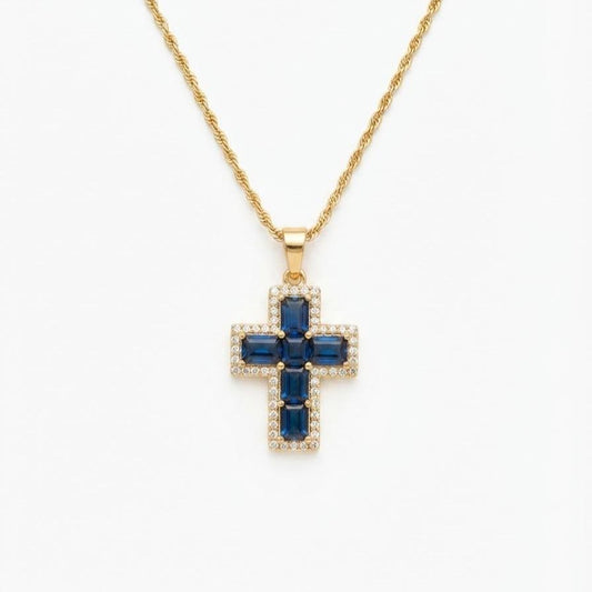 Collana Aura in acciaio e cristalli