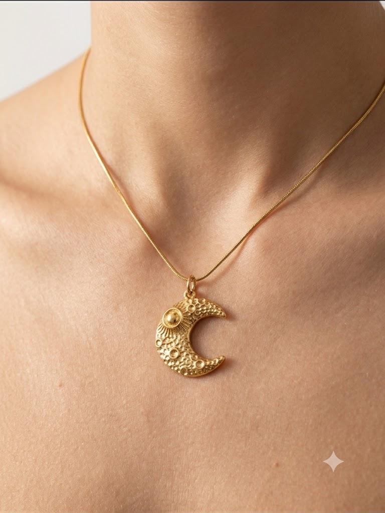Collana Moon in acciaio