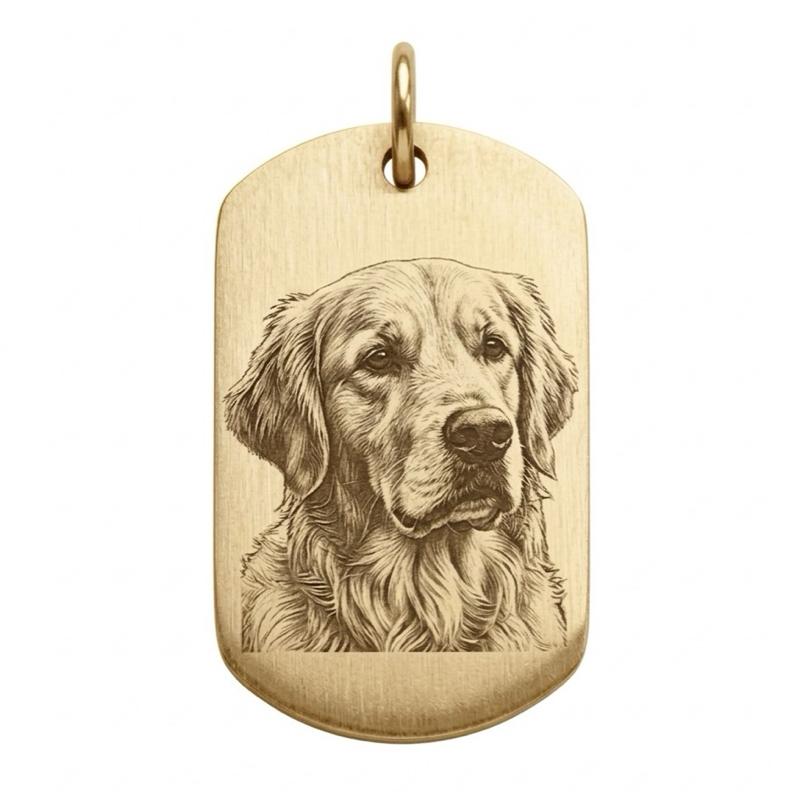 Collana con Targhetta Personalizzata con Foto per Persone e Animali Design Unico e Dettagliato