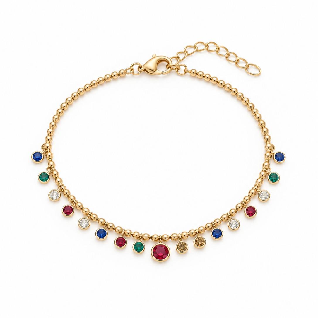 Bracciale Aurelia in acciaio e zirconi