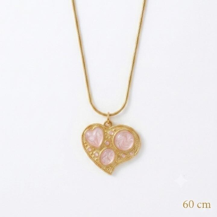 Collana Cupido in Acciaio con Pendente a Forma di Cuore Elegante e Raffinata per Donna
