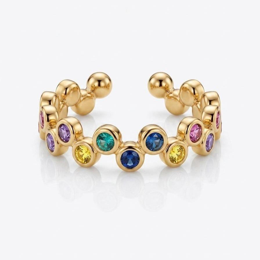 Anello Plissé in acciaio inossidabile