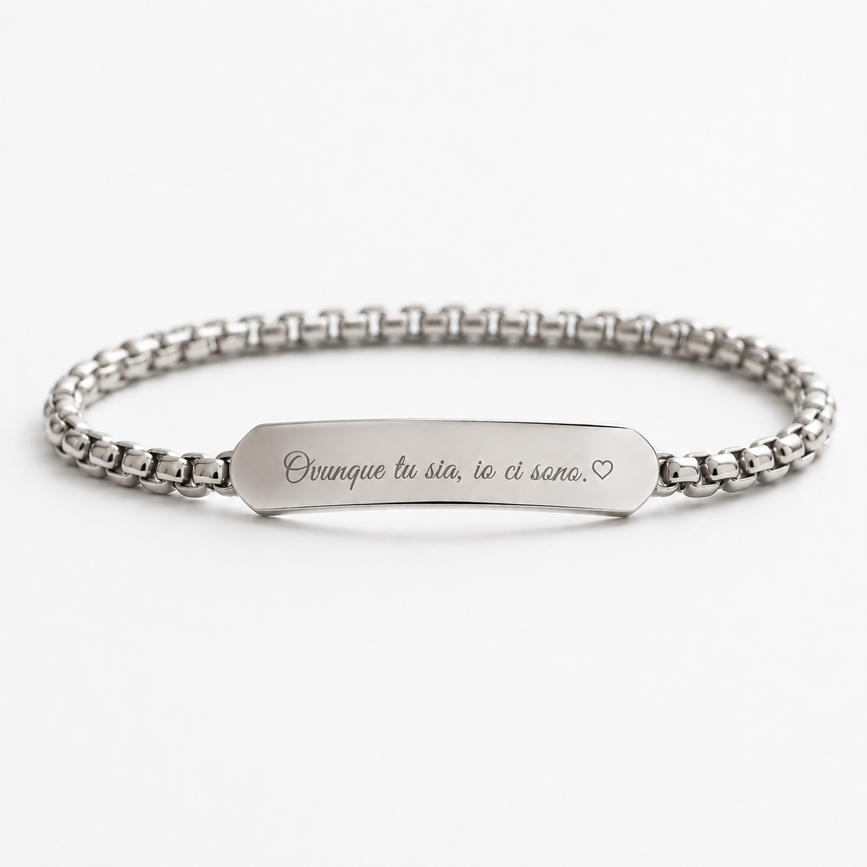 Bracciale in Acciaio Inox da personalizzare con Incisione