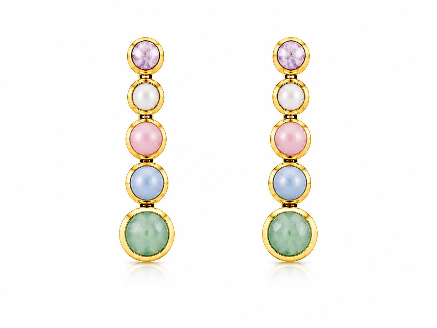 Orecchini Gemma Pastel in acciaio 316L