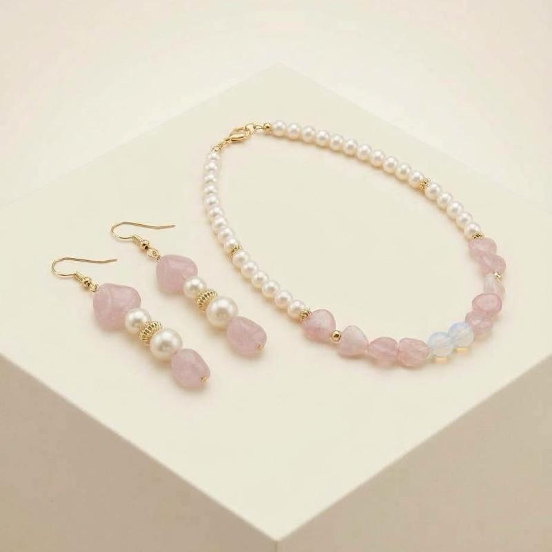 Parure Petali di perla Collezione artigianale