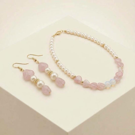 Parure Petali di perla Collezione artigianale