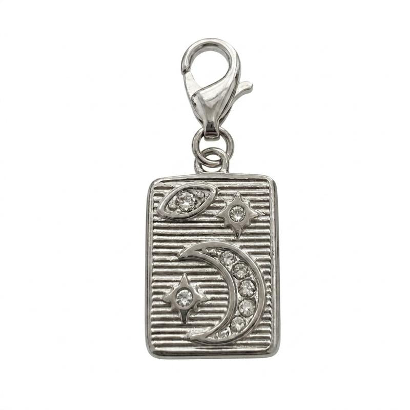 Charms con moschettone in acciaio inossidabile adatte ad ogni tipo di collana o bracciale