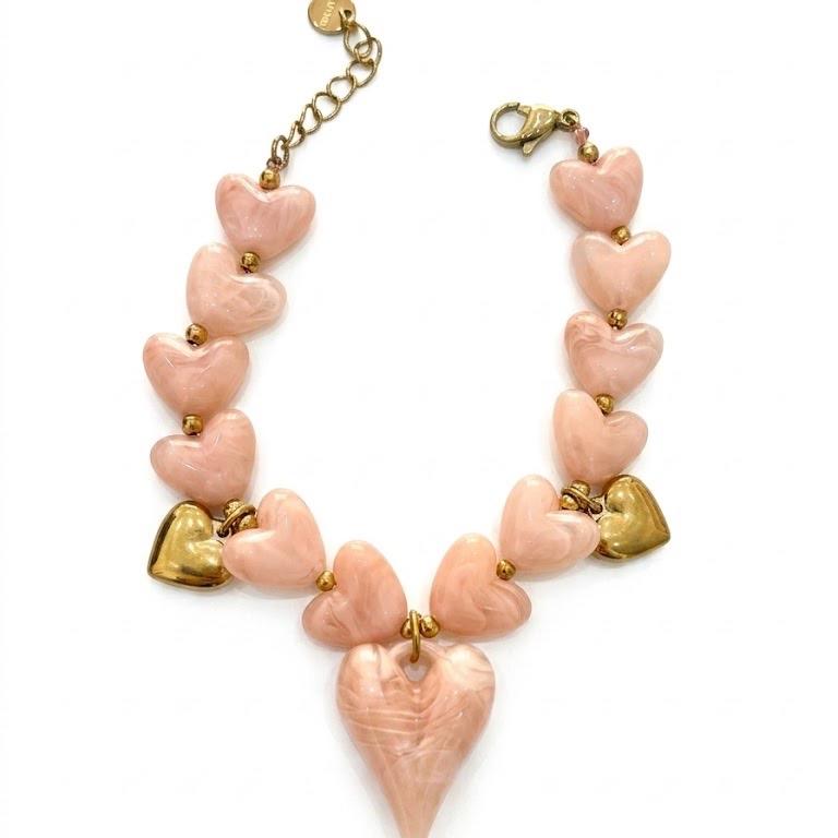 Bracciale Candy Charms acciaio e resina