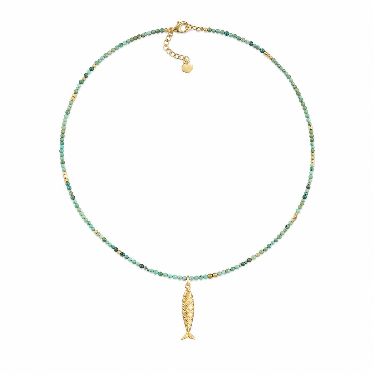 Collana Nerea in acciaio e perline