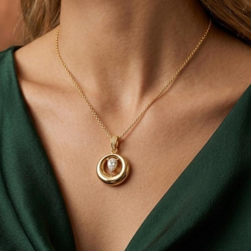 Collana Sospiro – Acciaio 316L (Gold & Silver)