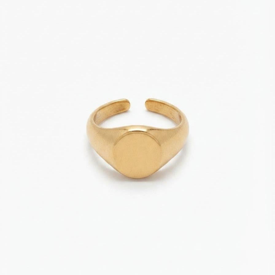 Anello Sigillo personalizzabile in acciaio inox