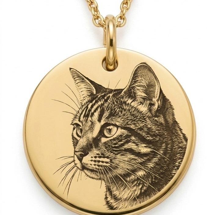 Collana con Targhetta Personalizzata con Foto per Persone e Animali Design Unico e Dettagliato