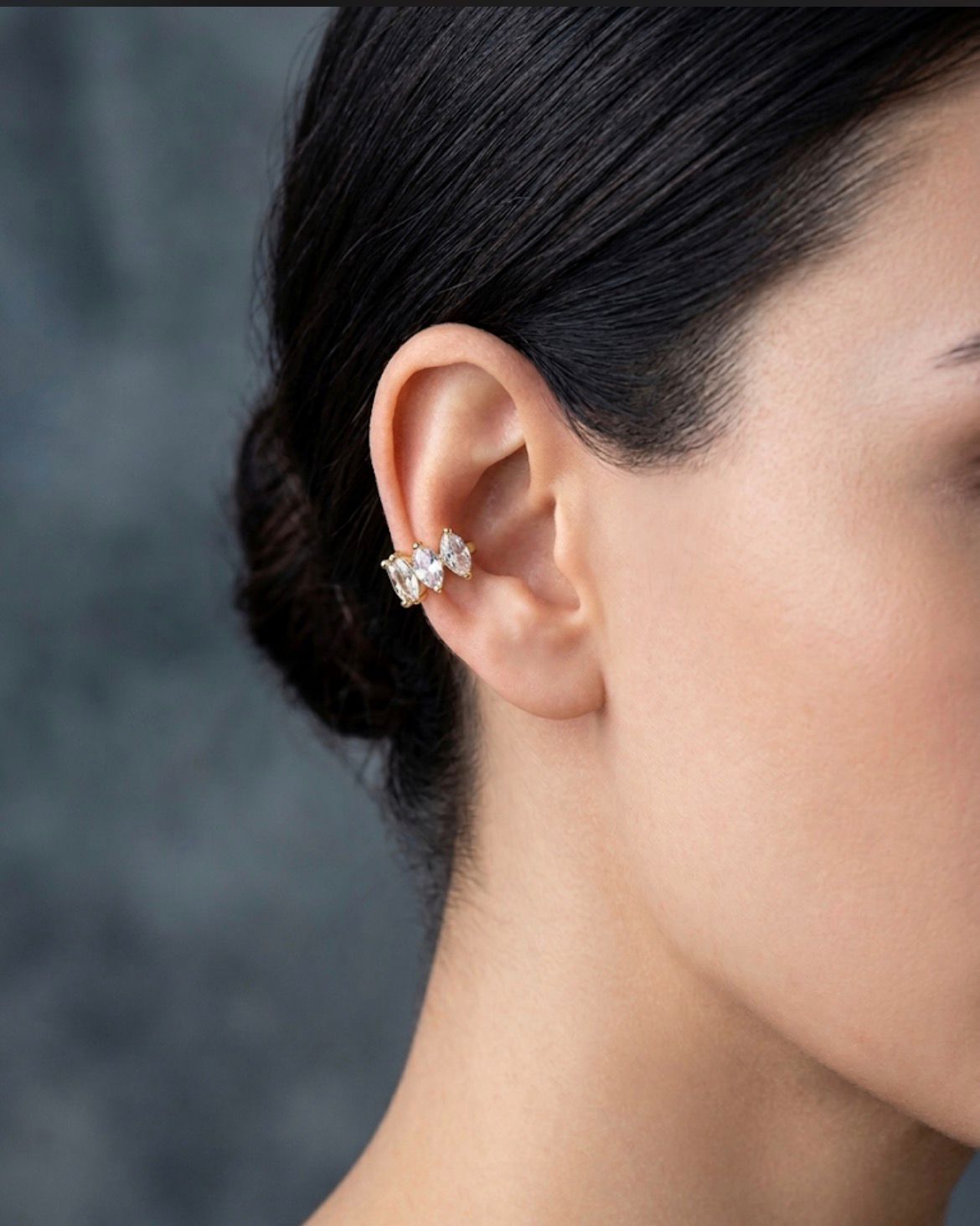 Cuff Shine in acciaio e zirconi