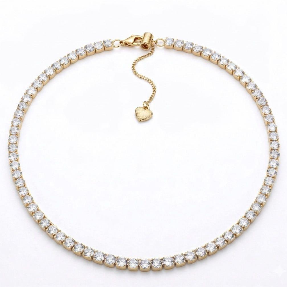 Girocollo Luce Acciaio e strass