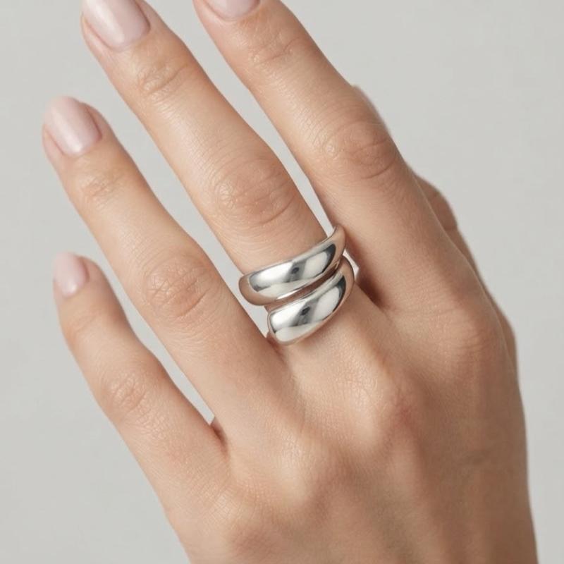 Anello Platinum in acciaio