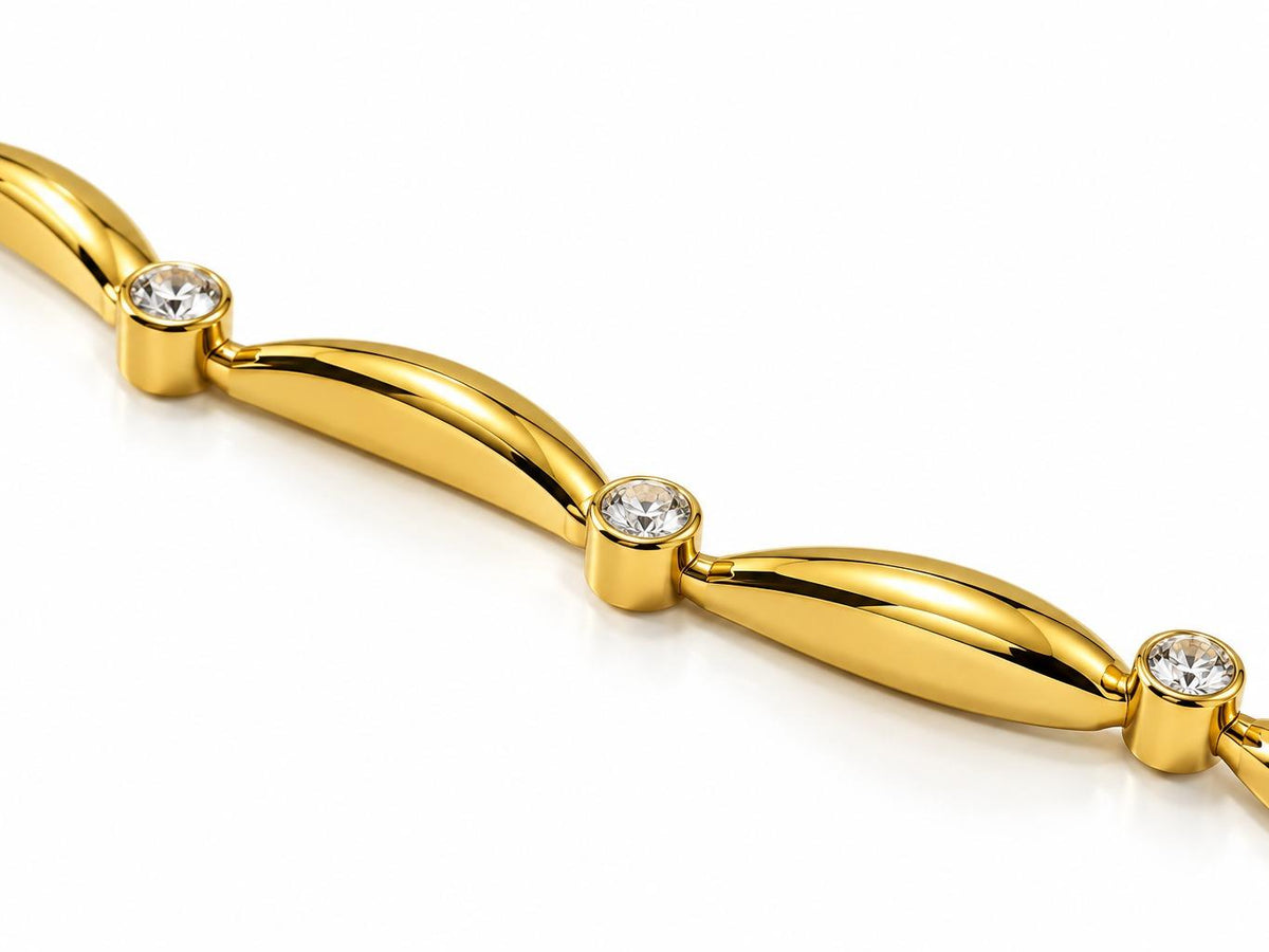 Collana Eterna acciaio e zirconi accessorize collanees tive