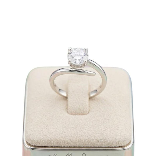 Anello Incanto Argento 925 con Zircone Elegante e Brillante per Occasioni Speciali in Scatola di Lusso