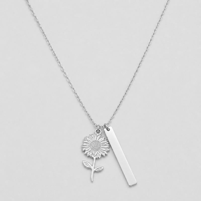 Collana Girasò in Acciaio Inossidabile Personalizzabile con Incisione per un Design Unico e Elegante