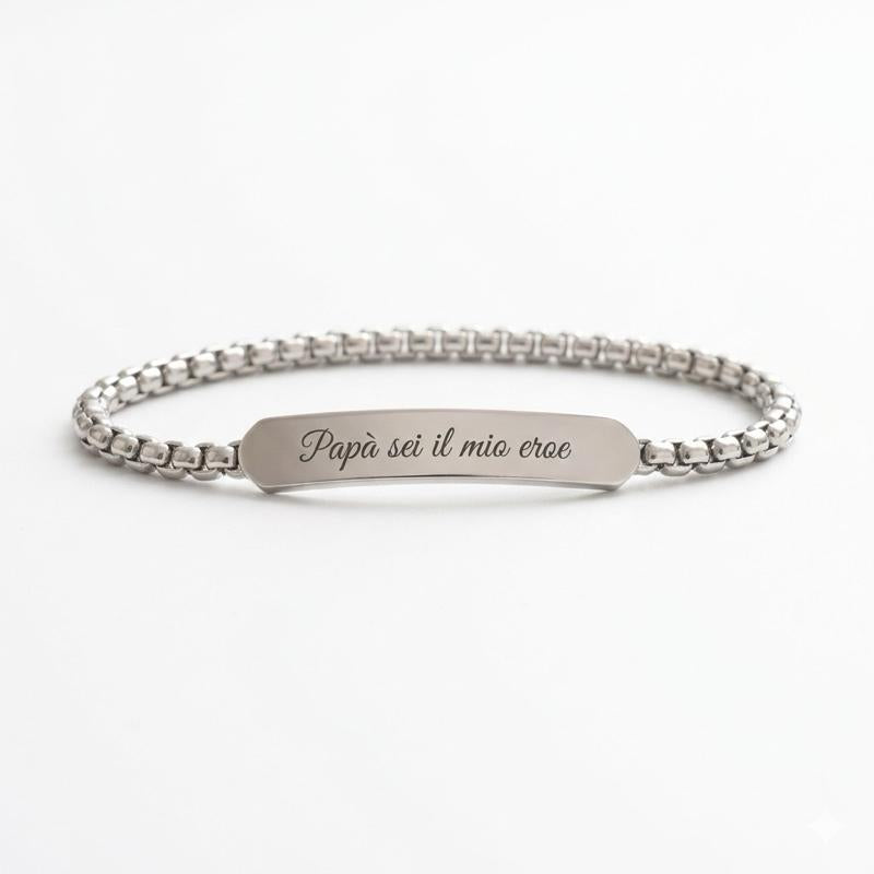 Bracciale in Acciaio Inox da personalizzare con Incisione