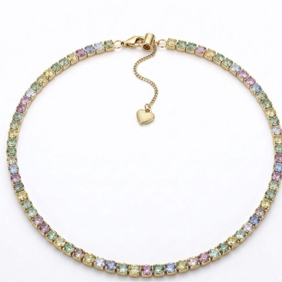 Girocollo Luce Acciaio e strass
