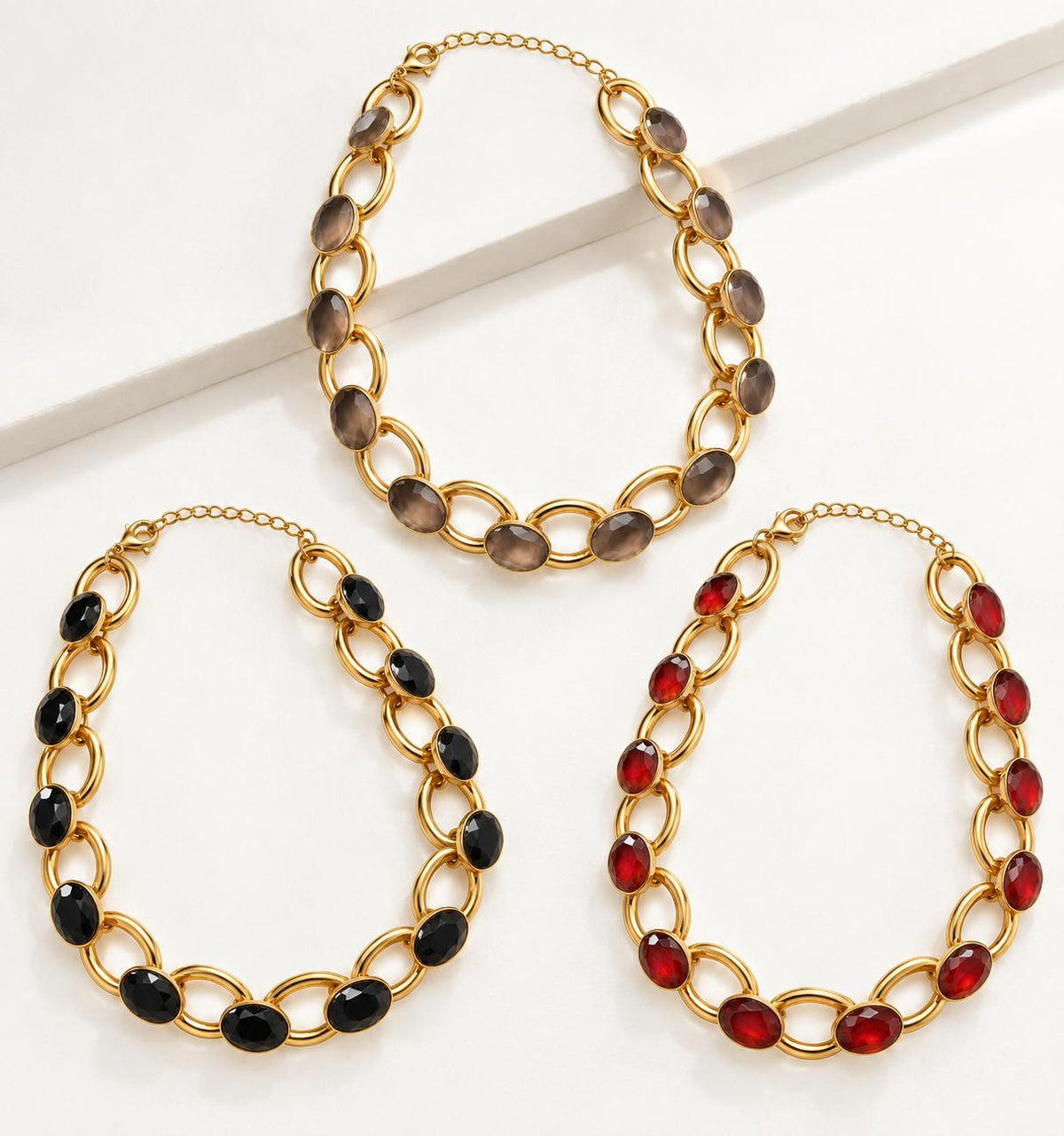 Collana Dea acciaio e pietre accessorize collanees tive