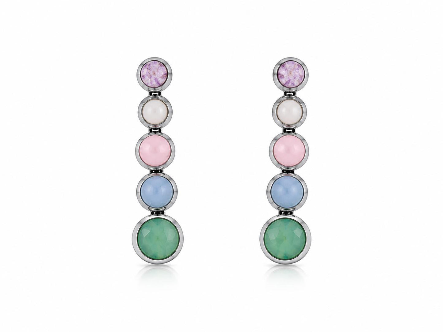 Orecchini Gemma Pastel in acciaio 316L