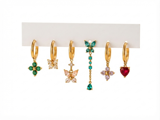 Set orecchini Pastel Butterfly