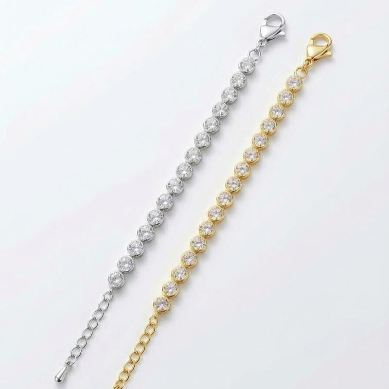 Bracciale Musa acciaio e zirconi