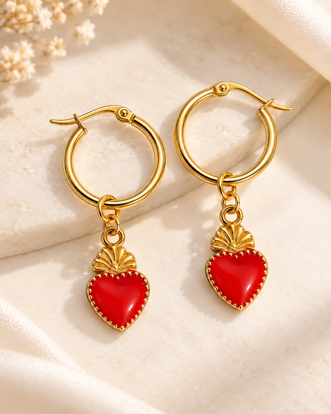 Orecchini Cuore Sacro