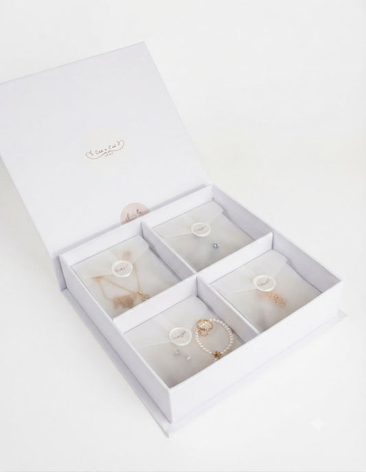 Mistery Box – 4 Gioielli a Sorpresa in Acciaio Inox