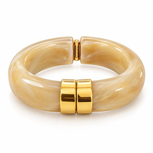 Bracciale Minerva - bracciale  rigido in resina e acciaio