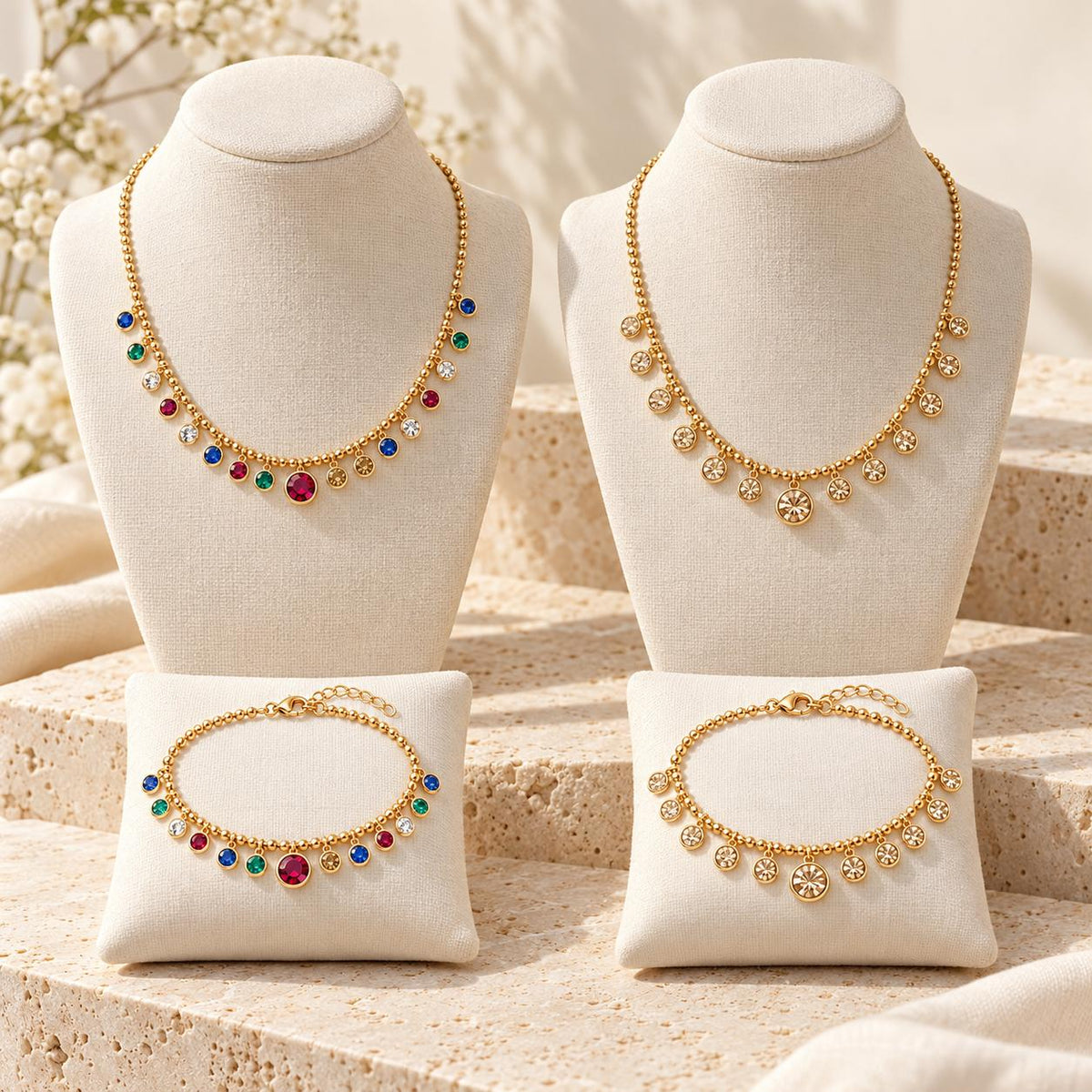 Bracciale Aurelia in acciaio e zirconi