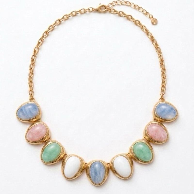 Collana Lady in Acciaio con Pietre Elegante e Moderna per Donna