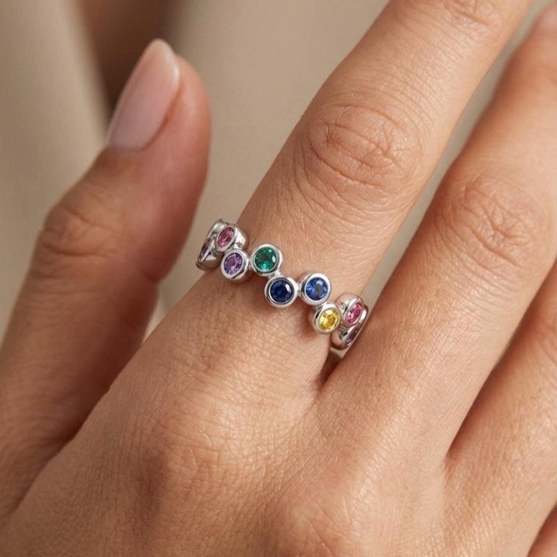 Anello Plissé in acciaio inossidabile
